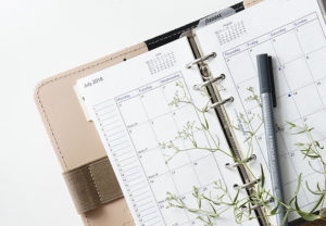 Agenda calendrier rénovation